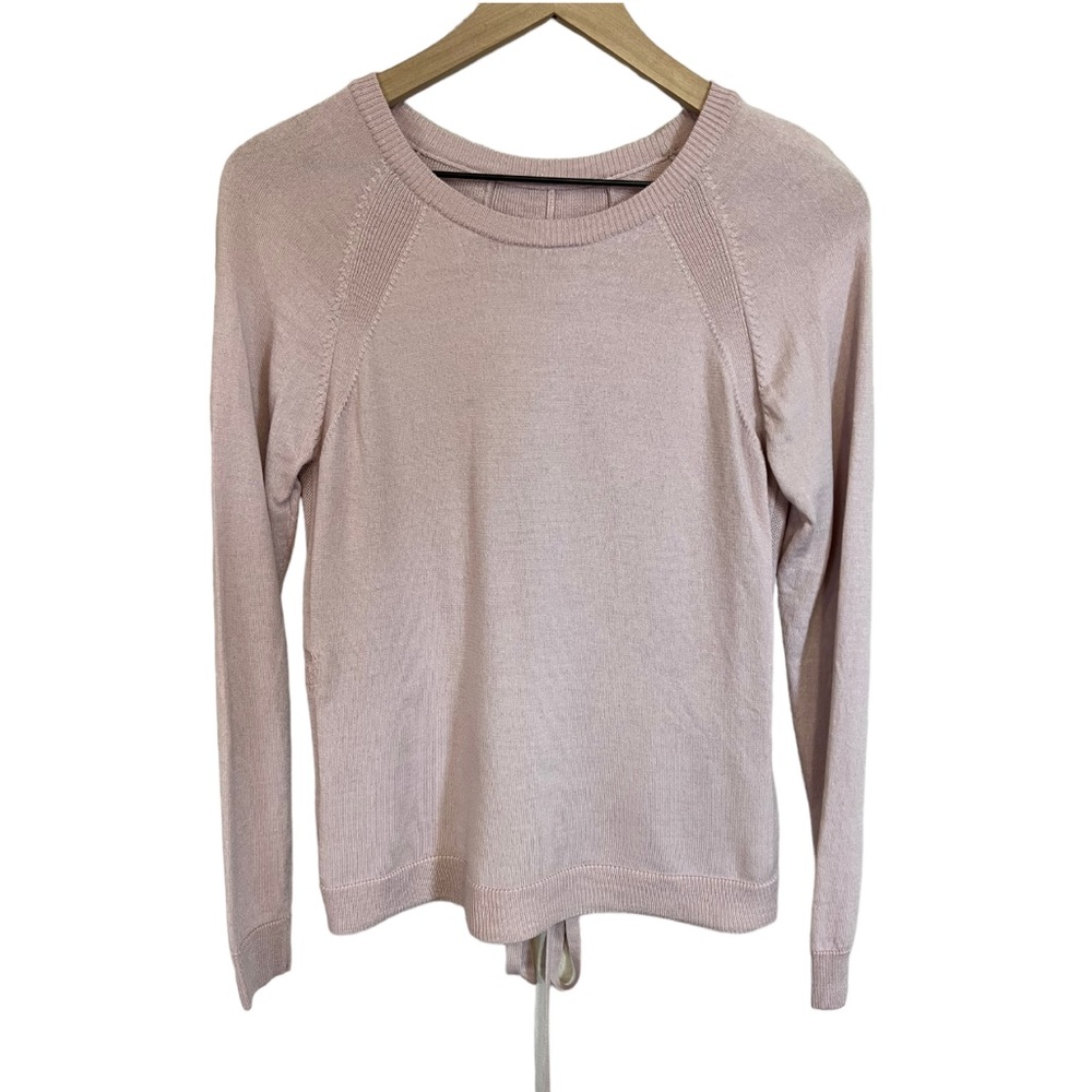 Lululemon Tied To You Sweater Misty Pink